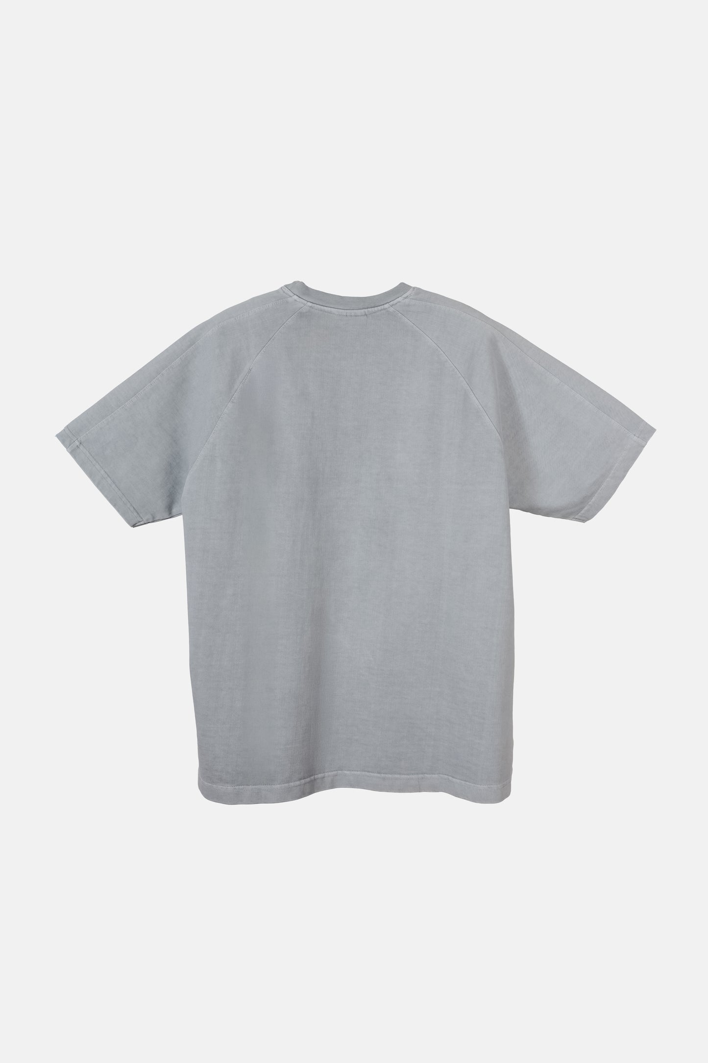 Gray Acid Wash Panelled T-shirt