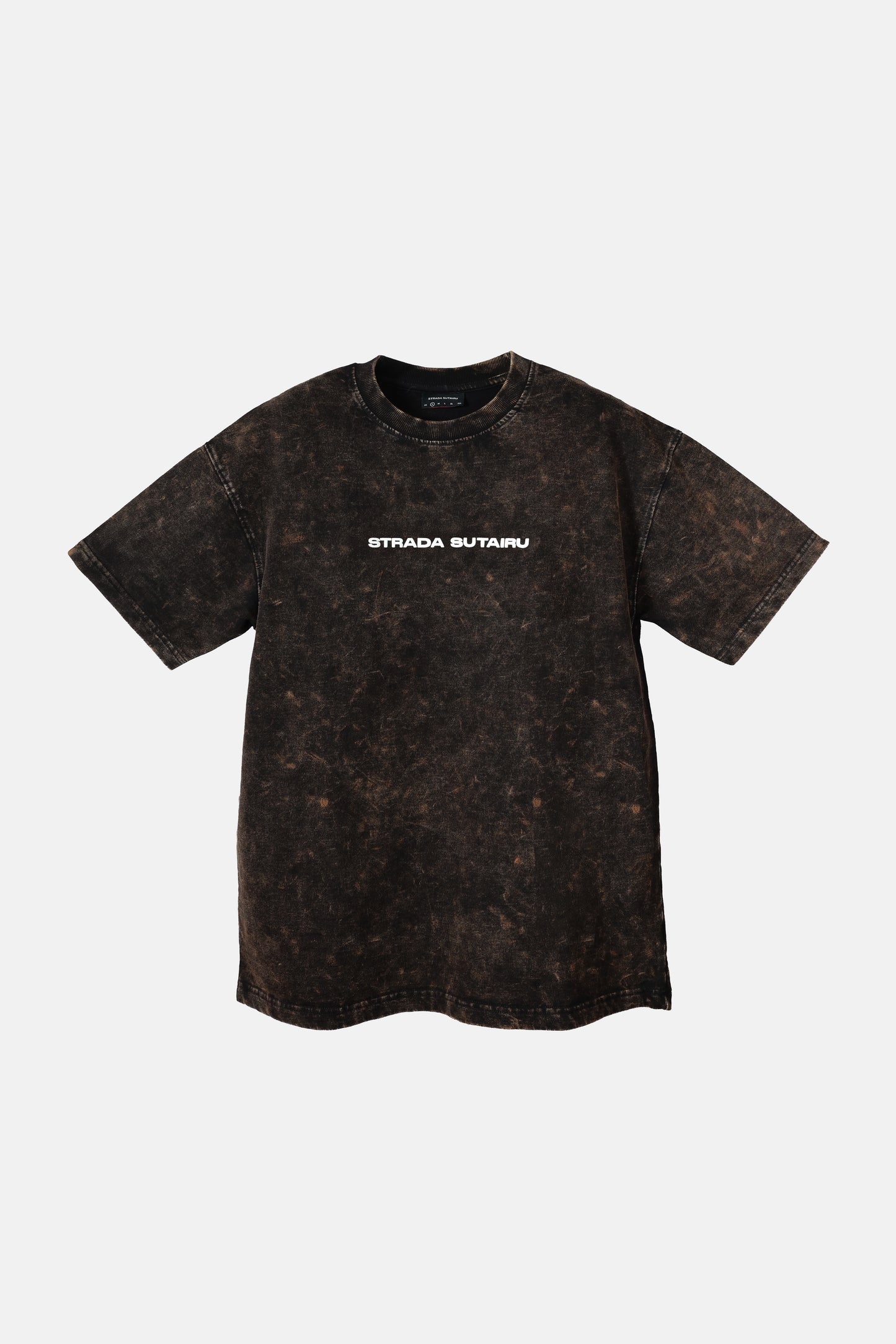 Black Acid Wash Printed T-shirt