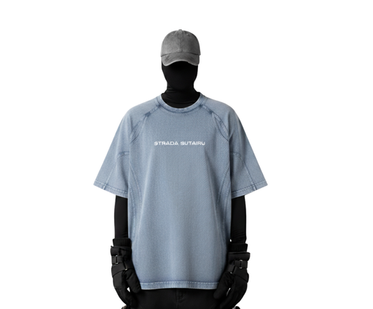 Blue Denim Washed T-shirt